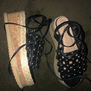 Brand new Pretty Little Thing platform sandals